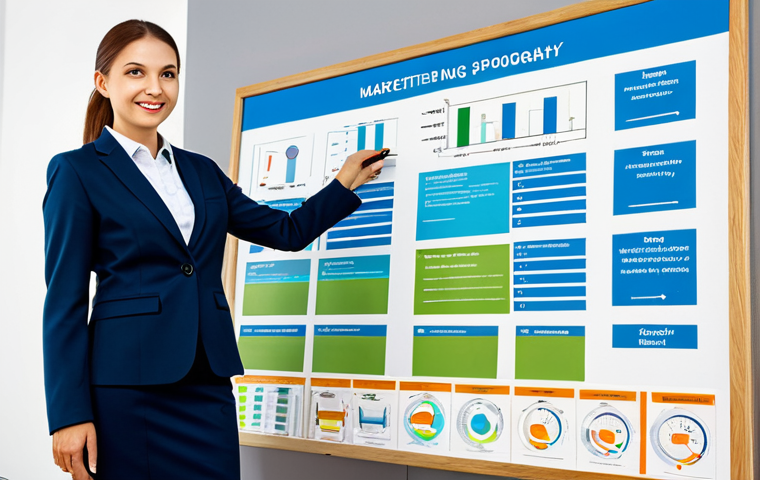 **

A skilled marketing specialist in a professional, fully clothed business outfit, presenting a strategy board filled with eco-friendly marketing ideas, in a bright, modern office setting, appropriate attire, safe for work, perfect anatomy, correct proportions, family-friendly, professional quality.

**